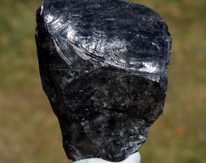 Obsidian 300 grams - Lipari Island, Lipari, Eolie Islands, Metropolitan City of Messina, Sicily, Italy