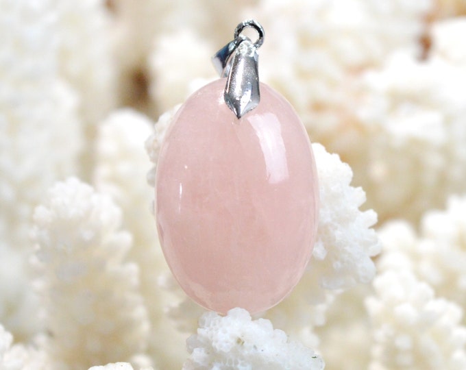 Morganite 52 carats - pendentif cabochon pierre naturelle - Pakistan / EI28