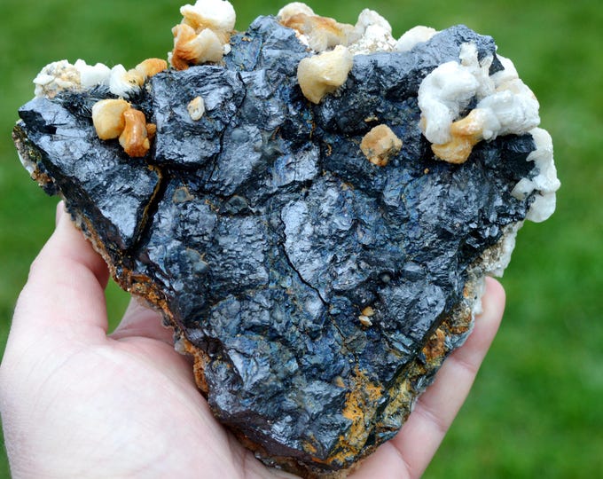 Calcite Sphalerite Stibnite 1277 grams - Cavnic Mine, Cavnic, Maramureș, Romania