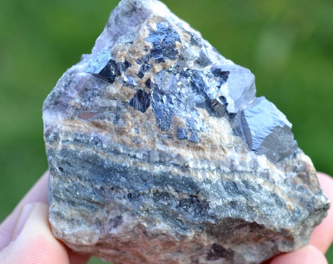 Baryte & Galena 338 grams - Chaillac, Le Blanc, Indre, Centre-Val de Loire, France