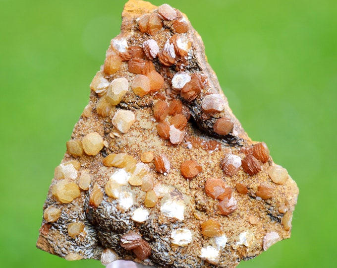 Calcite & Siderite 44 grams - Peyrebrune, Montredon-Labessonnié, Castres, Tarn, Occitanie, France