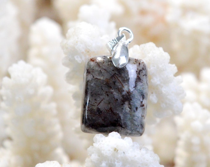 Astrophyllite 21 carats - pendentif cabochon pierre naturelle - Russie / FI78
