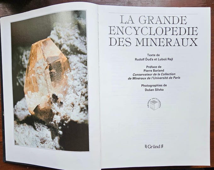 The Great Encyclopedia of Minerals - Gründ 1990 Fifth Edition - Used