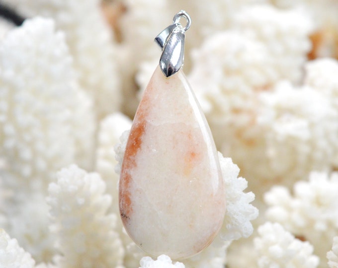 45 Carat Strawberry Quartz - Natural Gemstone Cabochon Pendant - South Africa // DS98