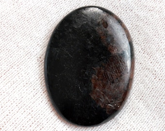 Grenat Spessartine & Tourmaline Schorl 60 carats - cabochon pierre naturelle - Pakistan / ES62