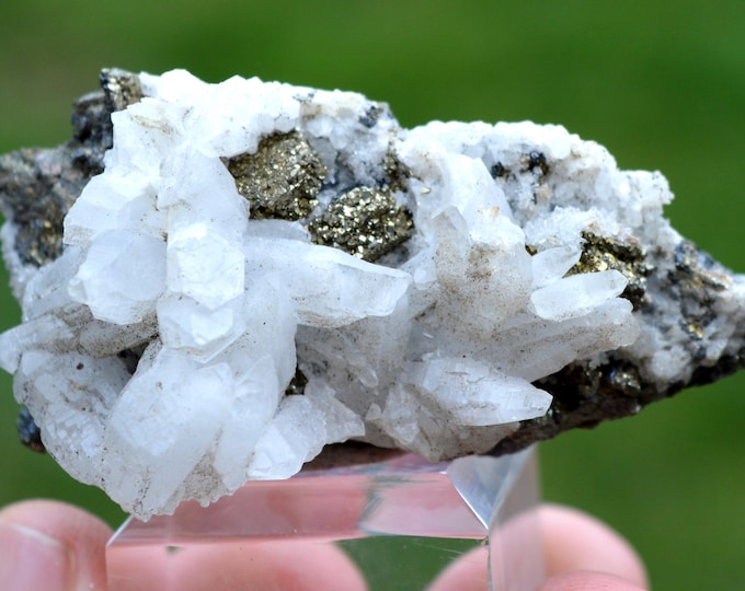 Quartz & Pyrite 78 grams - Cavnic Mine, Cavnic, Maramureș, Romania