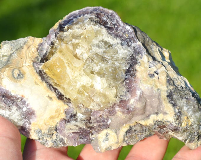 Fluorite & Baryte 1060 grams - Chaillac, Le Blanc, Indre, Centre-Val de Loire, France