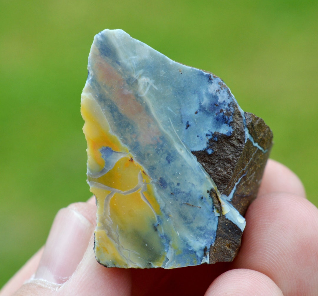Opale Boulder Du Queensland - 35,80 Carats - Pierre Brute Cadeau Pour Lapidaire