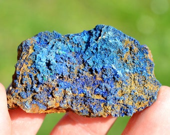 Azurite limonite 40 grams - M'Ssici, Alnif County, Tinghir Province, Drâa-Tafilalet Region, Morocco