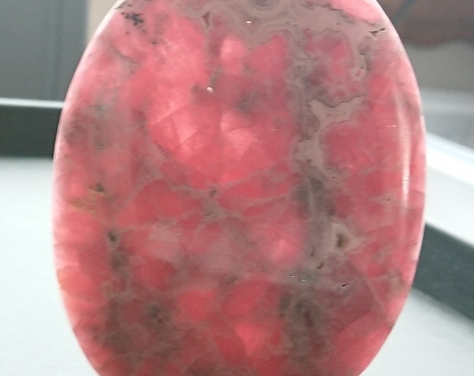 Rhodochrosite slice with manganese 60 grams - Rhodochrosite slab Argentina