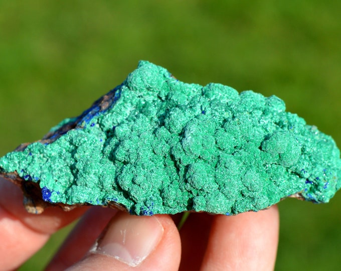 Malachite after Azurite 122 grams - M'Ssici, Alnif County, Tinghir Province, Drâa-Tafilalet Region, Morocco