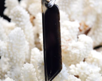 Agate Polyedrique 62 carats - pendentif pierre naturelle - Brésil // DB36