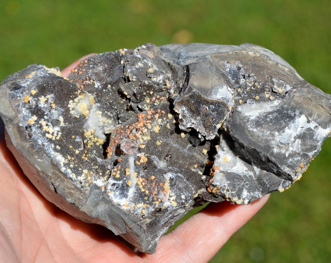 Septarian calcite quartz 983 grams - Barsac, Drôme, Auvergne-Rhône-Alpes, France