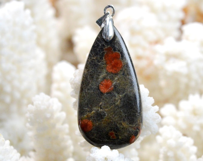 30 Carat Peanut Obsidian - Natural Stone Cabochon Pendant - Mexico / FD60