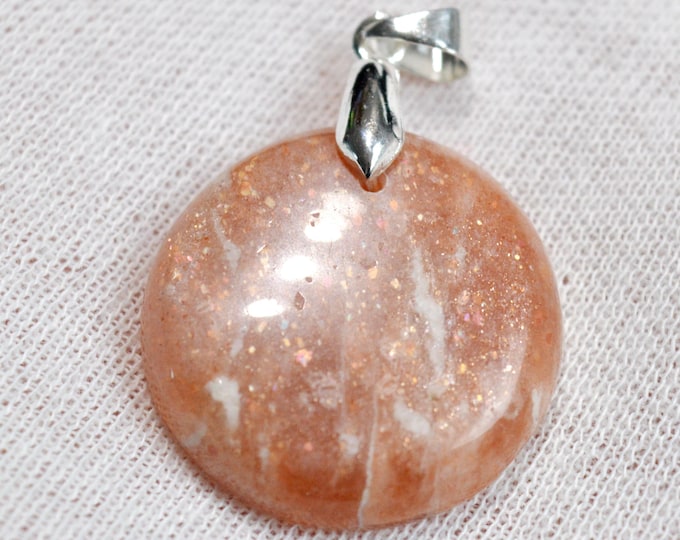 Pierre de soleil 41 carats - pendentif cabochon pierre naturelle - Inde / FQ65