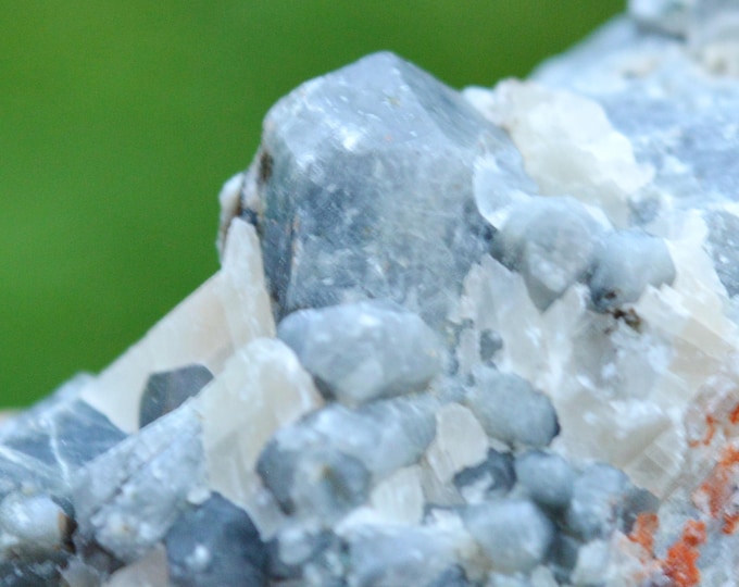 Sapphire & Calcite 76 grams - Tranomaro, Amboasary Sud District, Anosy, Madagascar