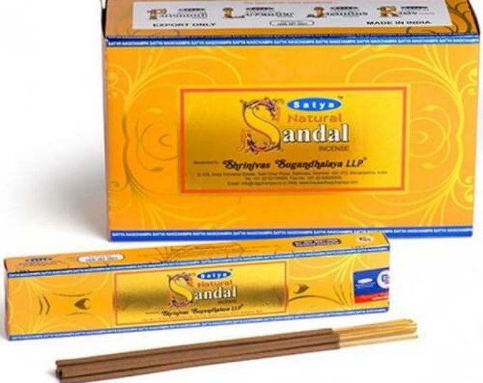Incense - Satya - Natural Sandalwood Perfume - One box