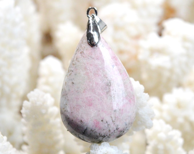 Clinozoisite 63 carats - natural stone cabochon pendant - Italy / FF77 - RARE