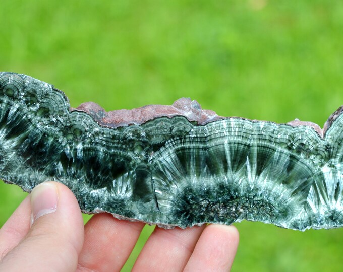 Seraphinite 114 grams - Korshunovskoye iron deposit, Zheleznogorsk, Irkutsk Oblast, Russia
