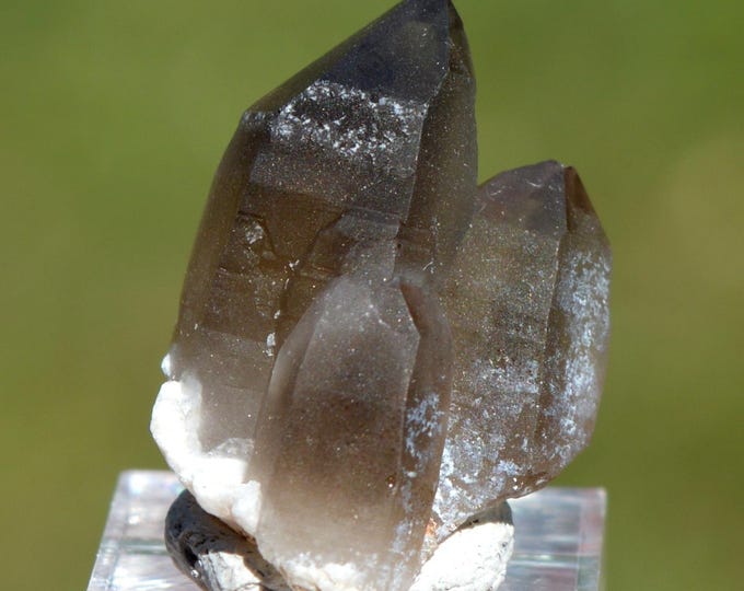Smoky Quartz & Microcline 5 grams - "Black Hole" Pocket, CO Goethite Hill Claim, Park County, Colorado, USA