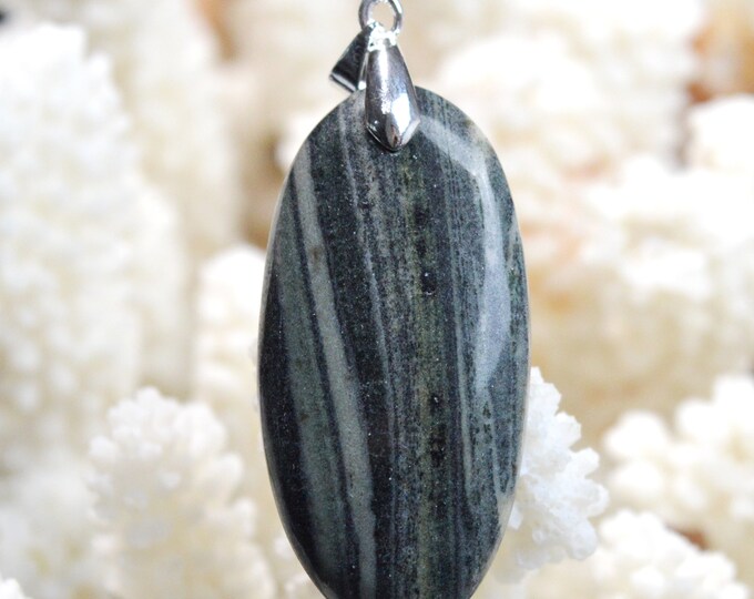 56 carat Jasper - natural stone cabochon pendant - Africa // CX85