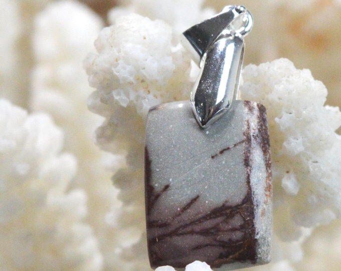 Jaspe Noreena 11 carats - pendentif cabochon pierre naturelle - Australie / FR78