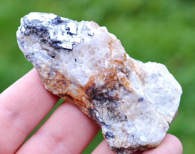 Galena & Quartz - 114 grams - Bou Nahas Mine, Oumjrane mining area, Alnif Cercle, Tinghir Province, Drâa-Tafilalet Region, Morocco