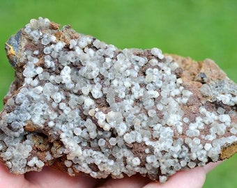 Sidérite & Calcite 378 grammes - Peyrebrune, Montredon-Labessonnié, Castres, Tarn, Occitanie, France