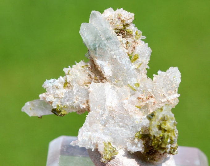 Epidote & Quartz 10 grams - Imilchil, Errachidia Province, Drâa-Tafilalet Region, Morocco