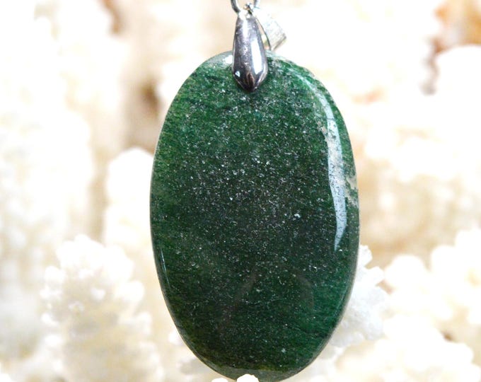 55 carat jade - natural stone cabochon pendant - Canada / FZ54