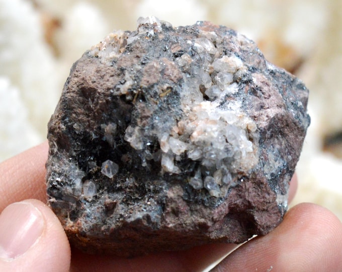 Hematite & Quartz 82 grams - Stahlberg Mountain, Rimbach-près-Masevaux, Thann-Guebwiller, Haut-Rhin, Alsace, France
