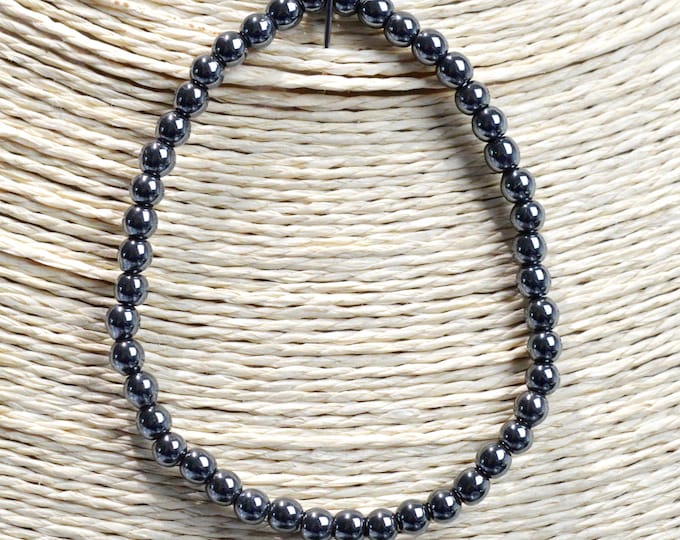 Bracelet - Hématite - perles 4 mm - Brésil