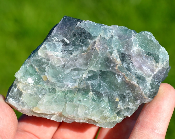 Fluorite 327 grams - La Barre Mine, Saint-Jacques-d'Ambur, Puy-de-Dôme, Auvergne-Rhône-Alpes, France