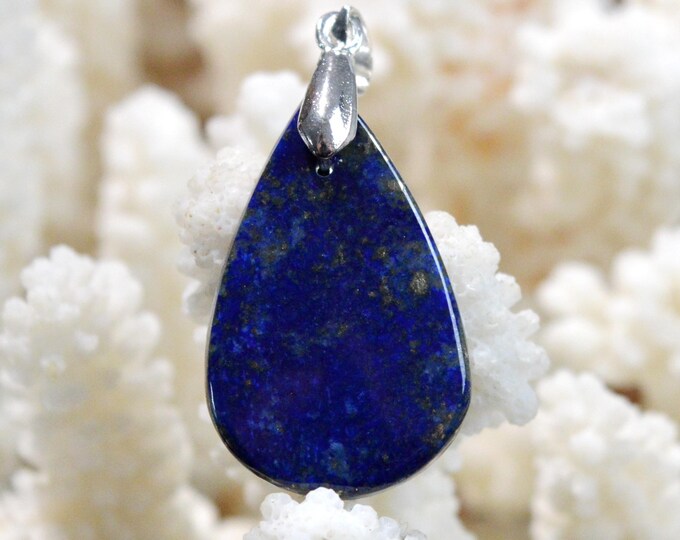 20-carat Lapis Lazuli - natural stone cabochon pendant - Afghanistan /FY92