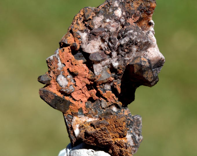 Smoky Quartz & Microcline 18 grams - "Black Hole" Pocket, CO Goethite Hill Claim, Park County, Colorado, USA