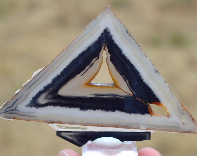 Polyhedral agate 41 grams - Garguelo farm, São José de Marimbas, Cachoeira dos Índios, Paraíba, Brazil