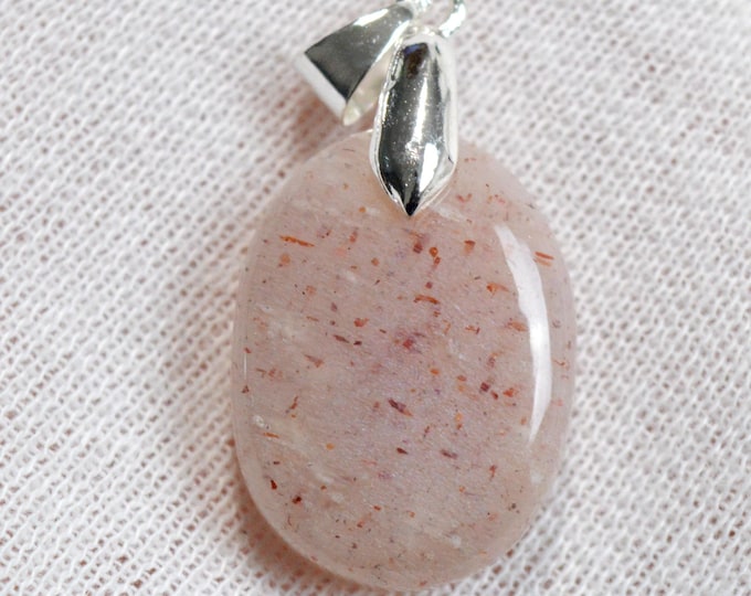 Pierre de soleil 28 carats - pendentif cabochon pierre naturelle - Inde / FQ63