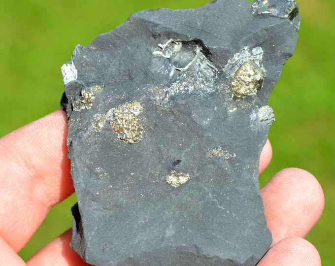 Pyrite on matrix 108 grams - Serre-Ponçon Lake, Hautes-Alpes, France