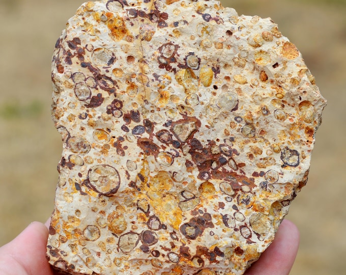 Bauxite 684 grams - Canonnettes deposit, Les Baux-de-Provence, Arles, Bouches-du-Rhône, Provence-Alpes-Côte d'Azur, France