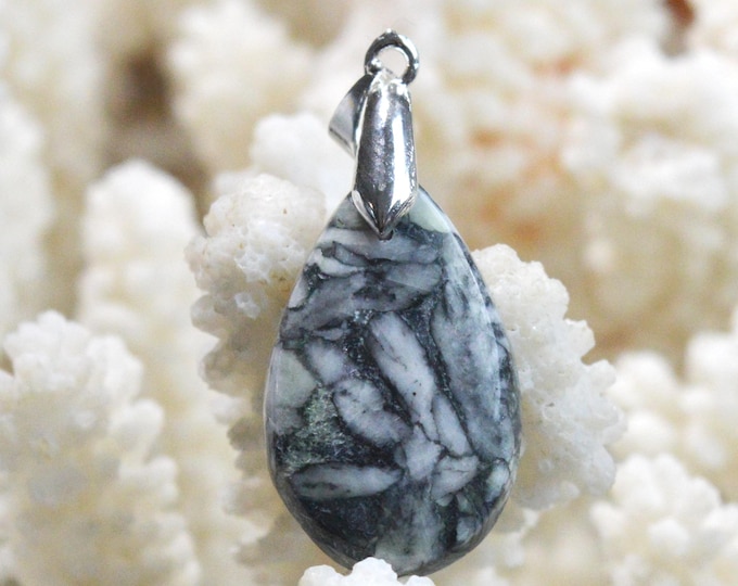 Pinolite 22 carat - natural stone cabochon pendant - Austria / FS17