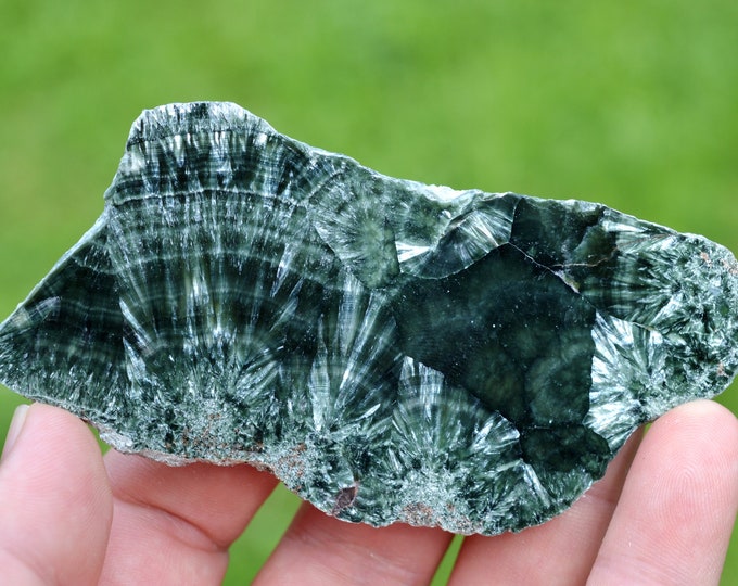 Seraphinite 52 grams - Korshunovskoye iron deposit, Zheleznogorsk, Irkutsk Oblast, Russia