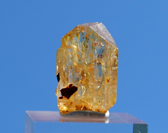 Topaz var. Imperial Topaz 2.4 grams - Karengerenge village, Kalumbila District, North-Western Province, Zambia