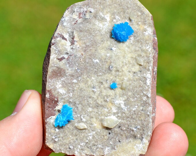 Cavansite & Chalcedony 123 grams - Wagholi Quarries, Wagholi, Pune District, Maharashtra, India