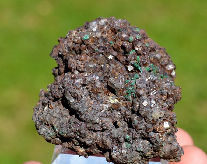 Malachite & Quartz 92 grams - Mashamba West Mine, Sicomines copper-cobalt project, Mutshatsha, Lualaba, DR Congo