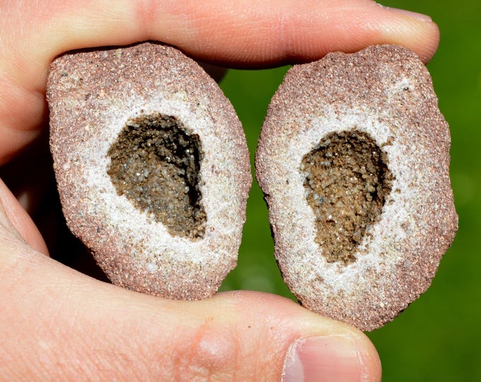 Sandstone & Quartz Geode 65 grams - Remiremont, Épinal, Vosges, Grand Est, France