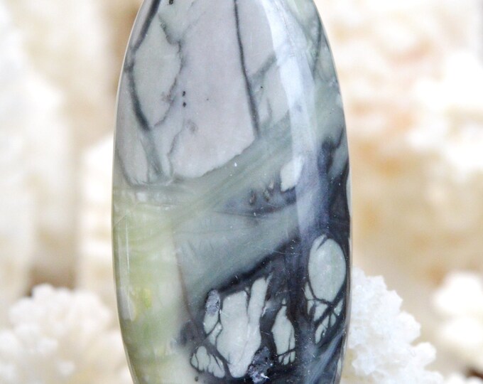61 Carat Picasso Jasper - Natural Gemstone Cabochon Pendant - Utah, USA // AH58