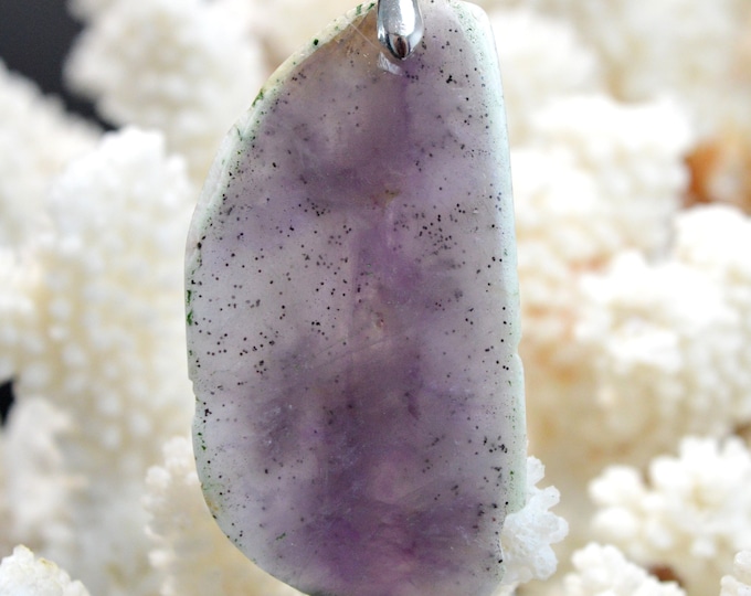 Améthyste 105 carats - pendentif cabochon pierre naturelle - Brésil // DR14