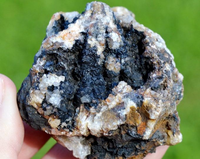 Goethite & Quartz 269 grams - Steingraben Mine, Urbès, Thann-Guebwiller, Haut-Rhin, Grand Est, France