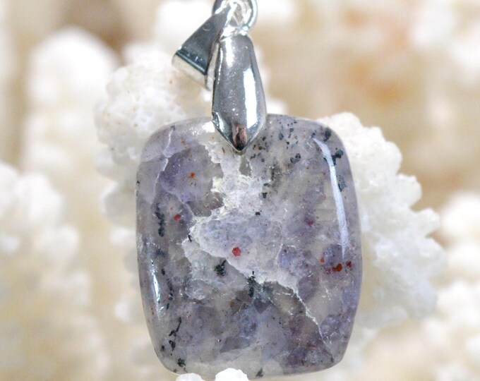 Cordiérite Iolite - 21 carats - pendentif cabochon pierre naturelle - Australie / GB16