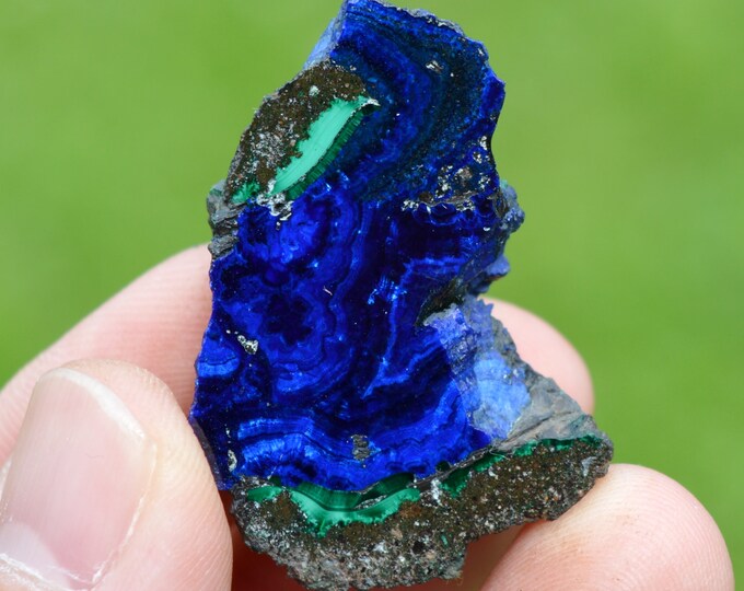 Azurite 21 grams - Rubtsovsk Mine, Rubtsovsky District, Altai Krai, Russia